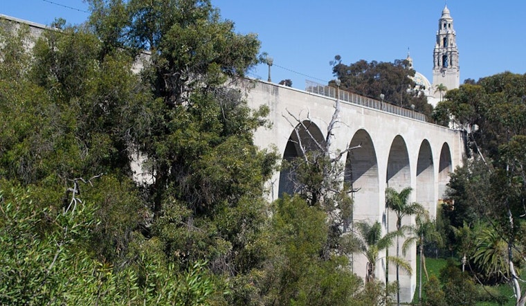 Predawn Blaze Inside Cabrillo Bridge Rattles Balboa Park