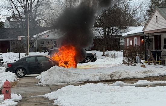 Quick Response by Phoenixville Fire Department Extinguishes Vehicle Fire on Kenalcon Drive