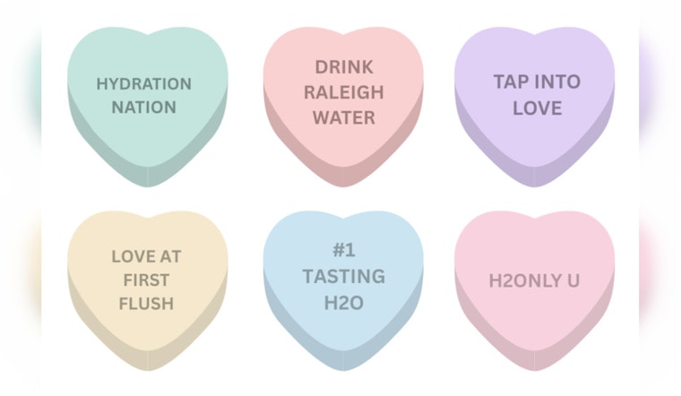 Raleigh Water Celebrates Staff with Valentine's Day Themed Conversation Hearts