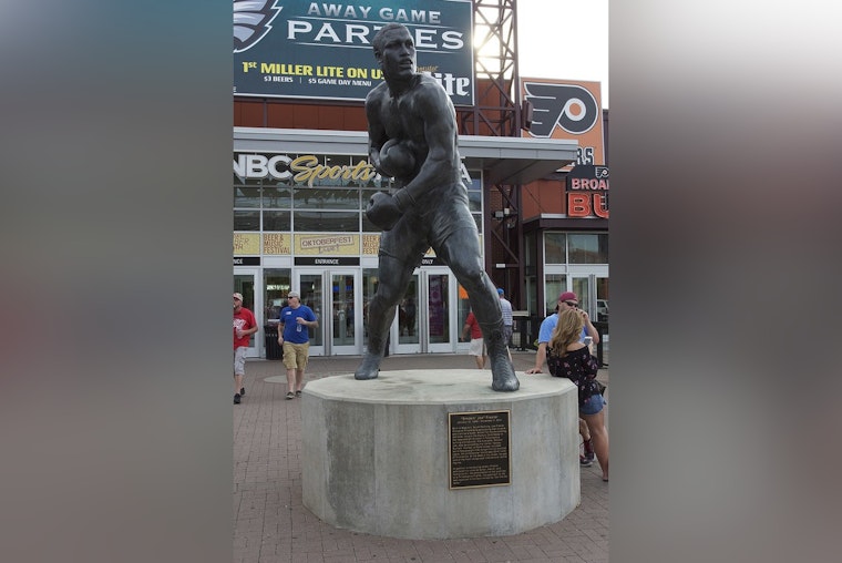 Real Champ Joe Frazier Takes Over Rocky's Spot on Philly Art Museum Steps