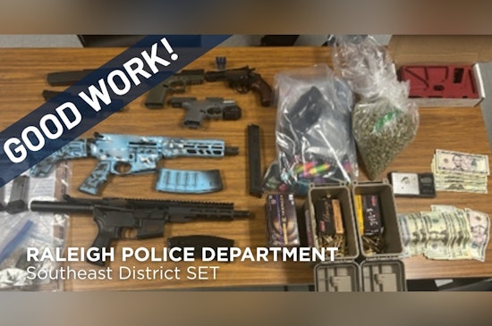 Riverknoll Raid as Raleigh Police Department Seize Six Guns and Drug Stash in SET Sweep