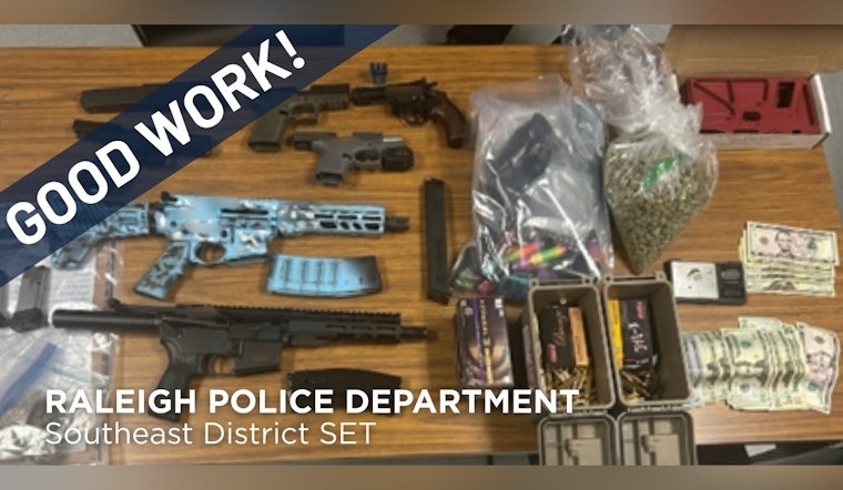 Riverknoll Raid as Raleigh Police Department Seize Six Guns and Drug Stash in SET Sweep