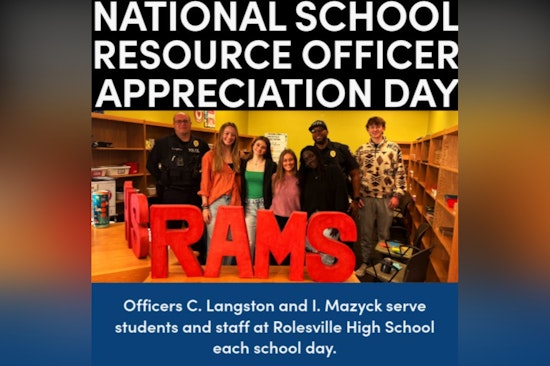 Rolesville Police Celebrate National School Resource Officer Appreciation Day and Commend Officer C. Langston and Officer I. Mazyck