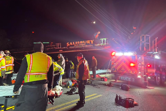 Salisbury Pond Horror as Car Blasts Through Guardrail, Divers Pull 3 to Safety