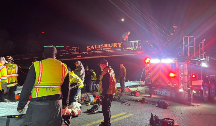Salisbury Pond Horror as Car Blasts Through Guardrail, Divers Pull 3 to Safety