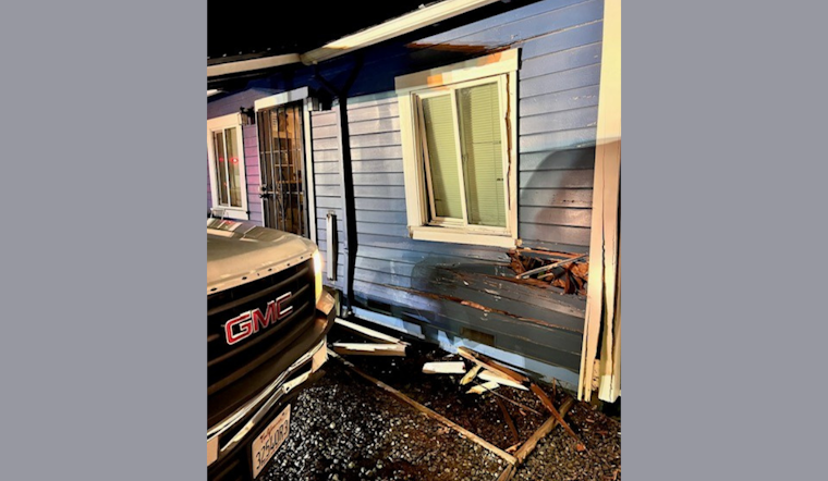 Santa Rosa Pickup Slams Into Home After Crash, Cops Bust Driver for Suspected DUI