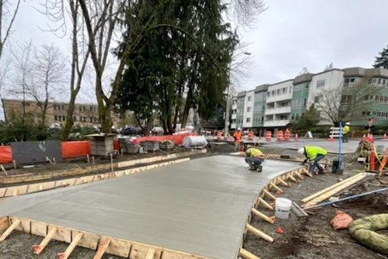 Spin Zone as Pinehurst Roundabout Rises by Future Light Rail Stop