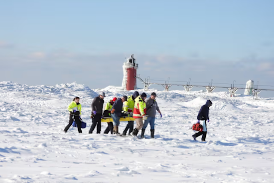 Second Ice-Related Injury This Winter Prompts South Haven Officials to Warn Against Lake Michigan Ice Shelves