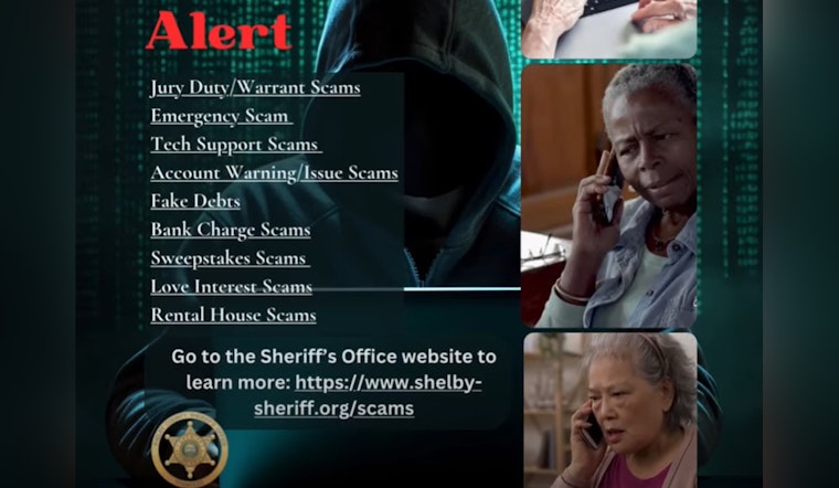 Shelby County Sheriff's Office Alerts Residents to Surge in Digital Scams Across the Region