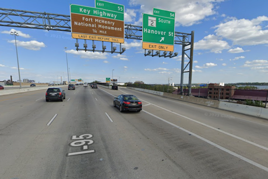 Shots Allegedly Fired On I-95 Near Hanover Street Exit In Baltimore