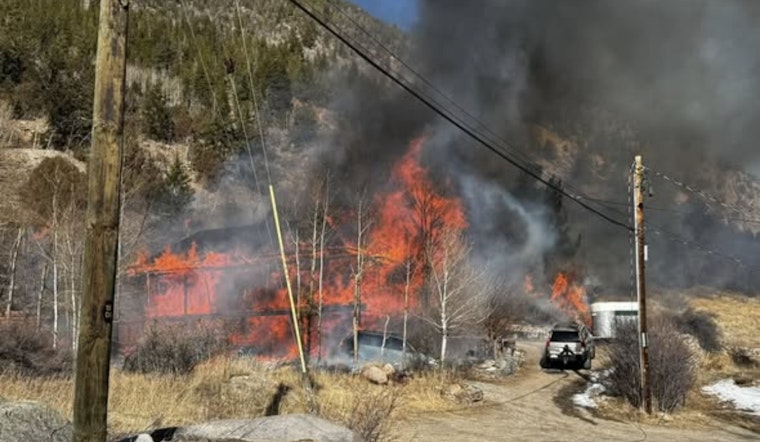 Silver Plume Hillside Home Erupts In Fiery Blaze Off I-70
