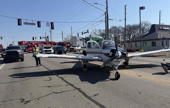 Small Plane Drops Onto Gainesville Artery, Hits Cars Outside Golden Corral