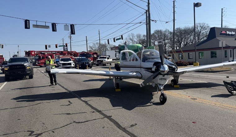 Small Plane Drops Onto Gainesville Artery, Hits Cars Outside Golden Corral