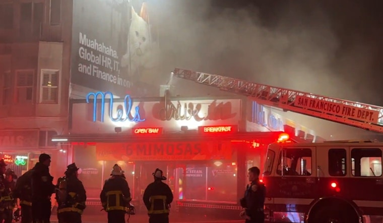 VIDEO: Smoky Kitchen Fire at Mel's Drive-In Brings Lombard to a Standstill
