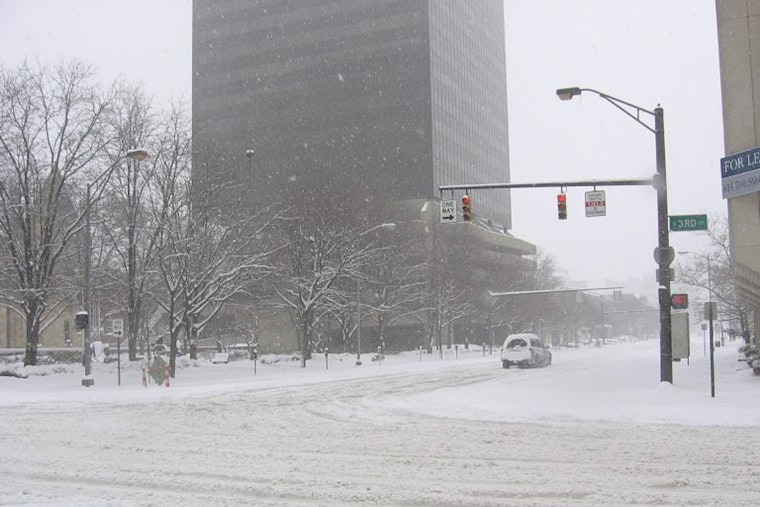 Snow Squalls And Stiff Winds Turn Columbus Commute Into Slippery Slog