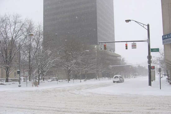 Snow Squalls And Stiff Winds Turn Columbus Commute Into Slippery Slog