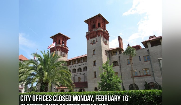 St. Augustine Celebrates Presidents' Day: City Offices Closed, Free Parking Offered, and Uninterrupted Garbage Services