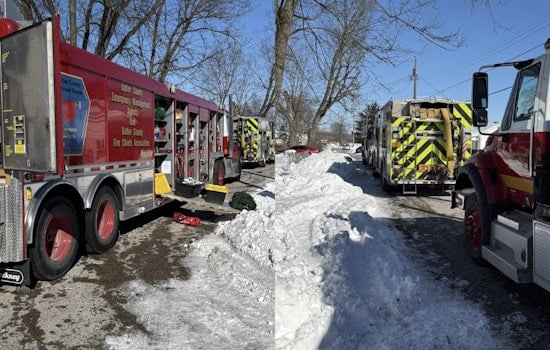 St. Clair Township Dog Rescued from 30ft Well by Fire and Rescue Crews