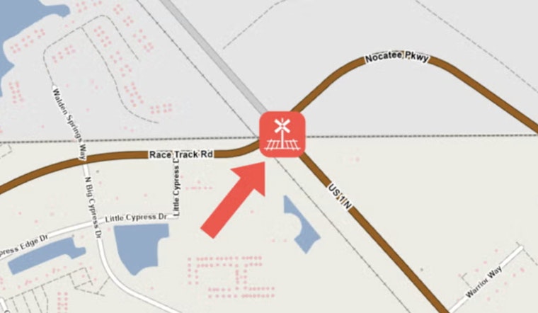 St. Johns County Race Track Road Railroad Crossing to Close for Maintenance with Detours Provided
