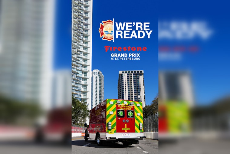 St. Pete Fire Crews Blanket Downtown as Grand Prix Roars In