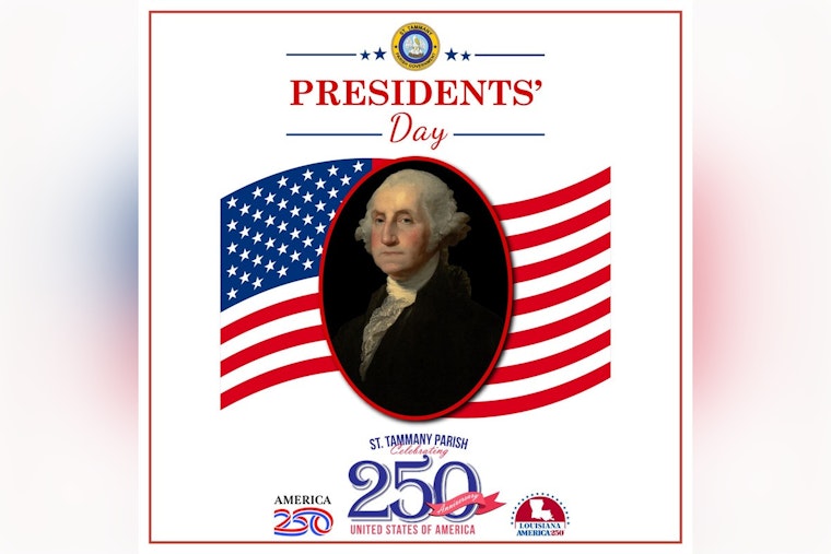 St. Tammany Parish Honors George Washington's Legacy on Presidents' Day with Reflective Social Media Tribute