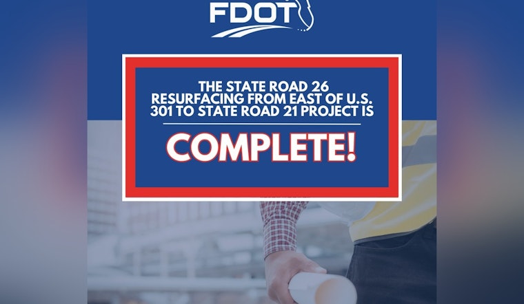 State Road 26 Upgrades Completed as Putnam County Welcomes Enhanced Safety and Accessibility