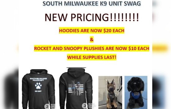Support South Milwaukee's Finest Furry Officers with New K9 Unit Fundraising Merchandise