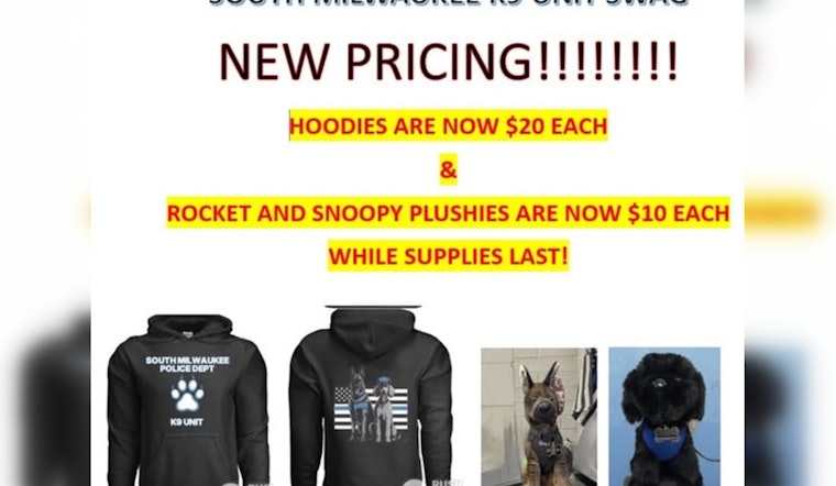 Support South Milwaukee's Finest Furry Officers with New K9 Unit Fundraising Merchandise