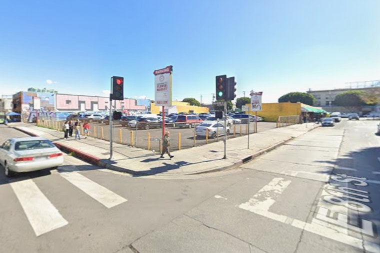 SUV Jumps Curb In Downtown LA Flower District, Leaves Six Hurt