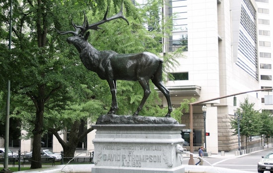 Thompson Elk Trots Back To Downtown Portland After Fiery Hiatus