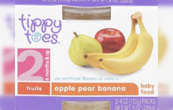 “Tippy Toes” Baby Food Recalled Nationwide, Including NY and NJ, Over Elevated Patulin Levels