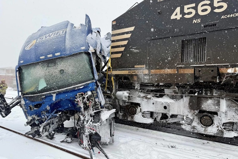 Train Strikes Semi Truck on Snowy Gastonia Tracks With No Injuries Reported as Locals Demand Safety Improvements