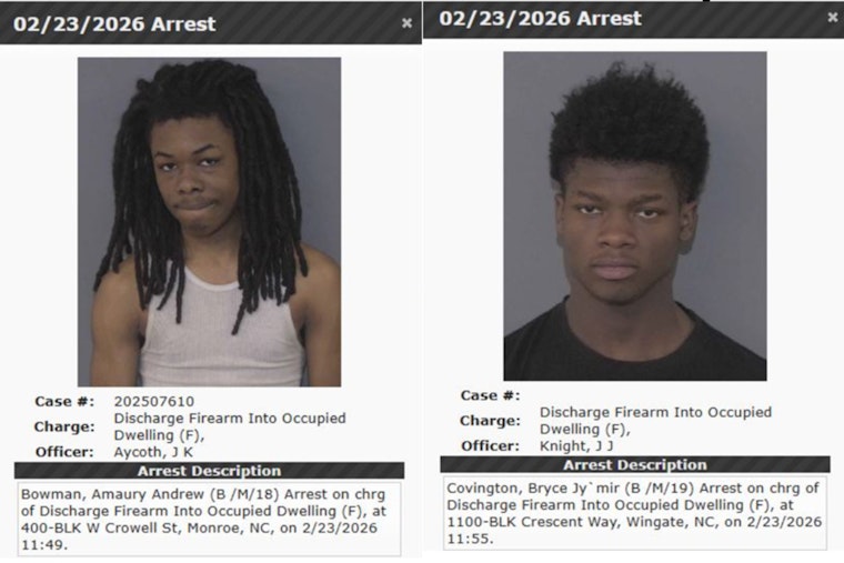 Bullets Rip Through Monroe Home Packed With Family As Cops Nab Two Wingate Teens