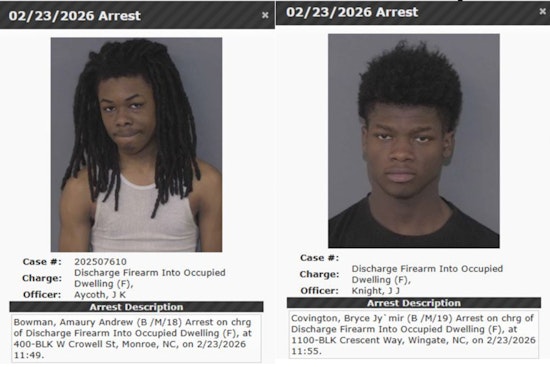 Bullets Rip Through Monroe Home Packed With Family As Cops Nab Two Wingate Teens