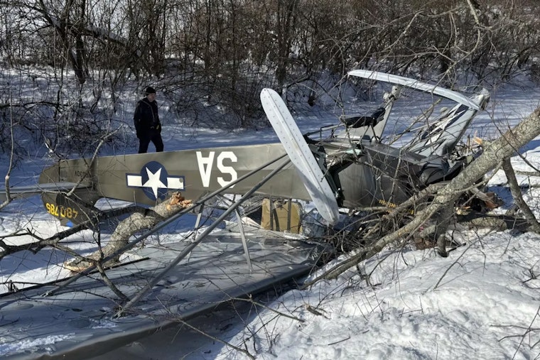 Two Injured as Vintage Piper Cub Plane Crash-Lands in Brimfield Township, Investigation Underway