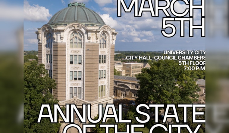 University City Announces Annual State of the City Address with Mayor Crow and Interim City Manager Sharp for March 5, 2026