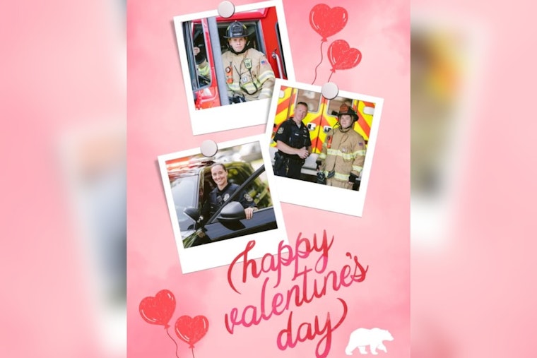Upper Arlington Celebrates Valentine's Day with a Tribute to First Responders' Round-The-Clock Dedication