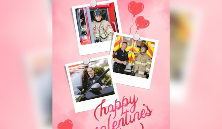 Upper Arlington Celebrates Valentine's Day with a Tribute to First Responders' Round-The-Clock Dedication