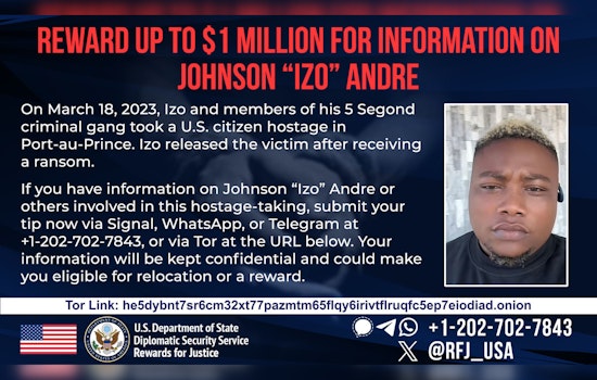 U.S. Slaps $1 Million Bounty on Haiti Gang Boss ‘Izo’ Andre