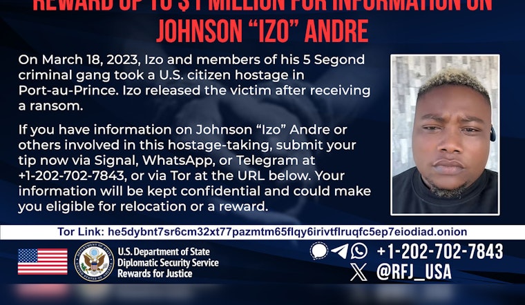 U.S. Slaps $1 Million Bounty on Haiti Gang Boss ‘Izo’ Andre