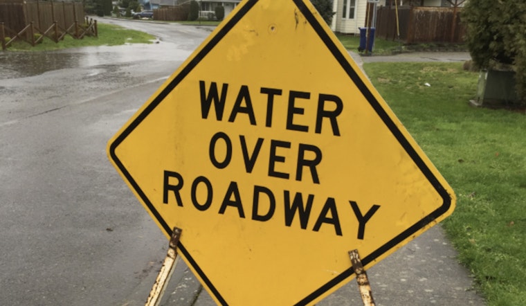 Vancouver Drivers Crawl Through I-5 South Flood Zone Near Mill Plain
