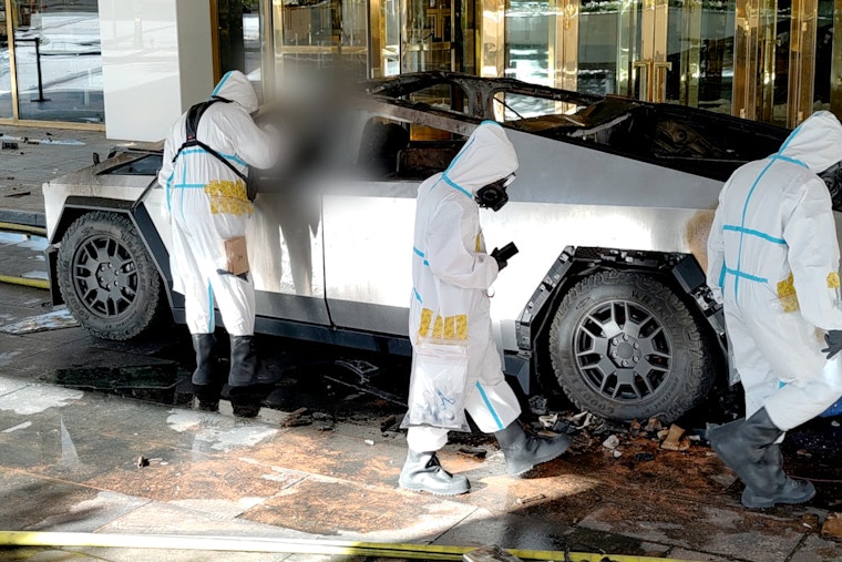 Vegas Cybertruck Blast Outside Trump Hotel Puts Heat on AI to Tip Off Cops