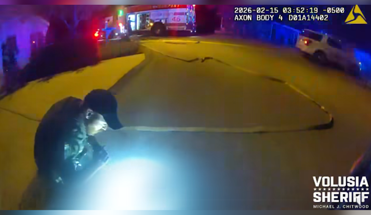 Volusia County Deputy Hailed as Hero for Saving Unconscious Woman from DeLand House Fire