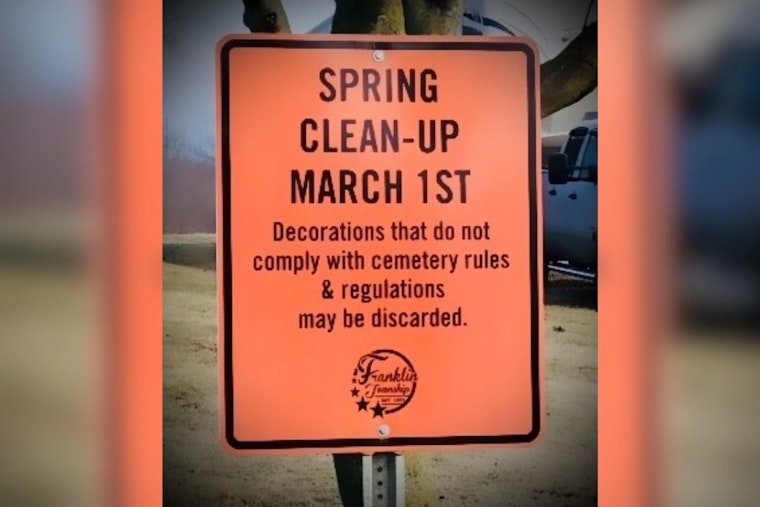 Warren County's Woodhill Cemetery Announces Spring Clean-Up, Urges Preemptive Retrieval of Non-Compliant Decor