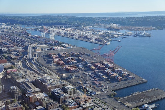 West Seattle Port Backups Targeted As Terminal 5 Rolls Out 12-Lane Truck Gate