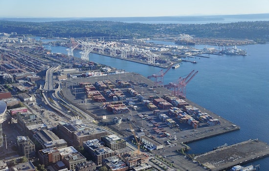 West Seattle Port Backups Targeted As Terminal 5 Rolls Out 12-Lane Truck Gate