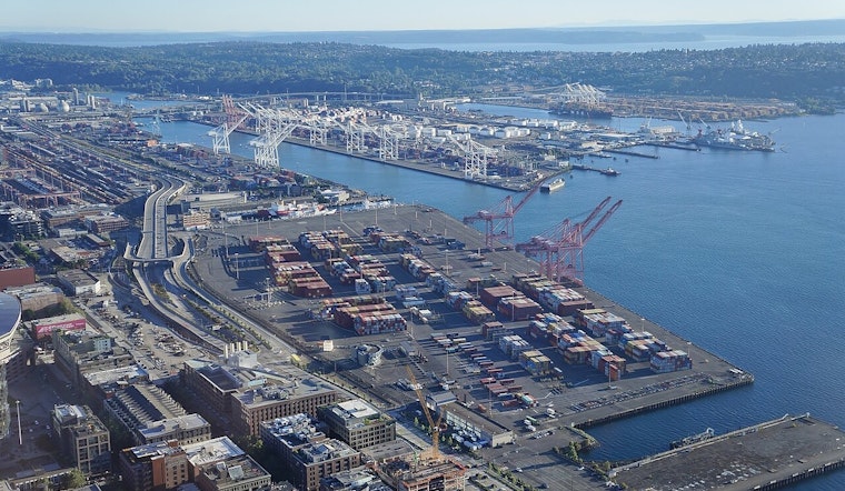West Seattle Port Backups Targeted As Terminal 5 Rolls Out 12-Lane Truck Gate