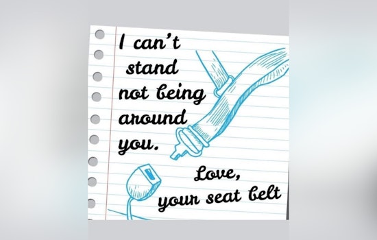 Westfield Police in Indiana Harness Valentine's Day Spirit to Promote Seatbelt Safety on Social Media
