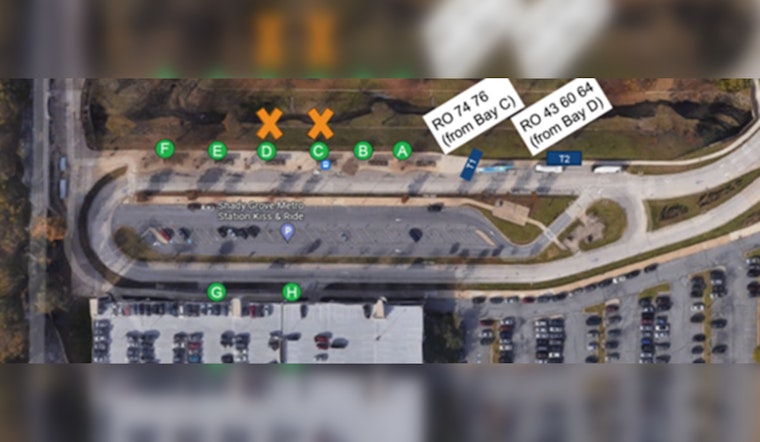 WMATA Launches Phase 2 of Bus Shelter Upgrade at Shady Grove East Station in Rockville