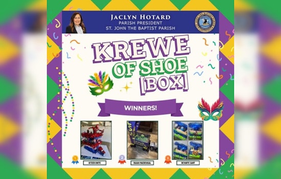 Young Creators Triumph in St. John the Baptist Parish's Krewe of Shoebox Mardi Gras Competition